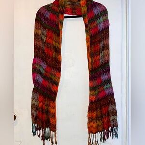 Multi coloured scarf, brand unknown